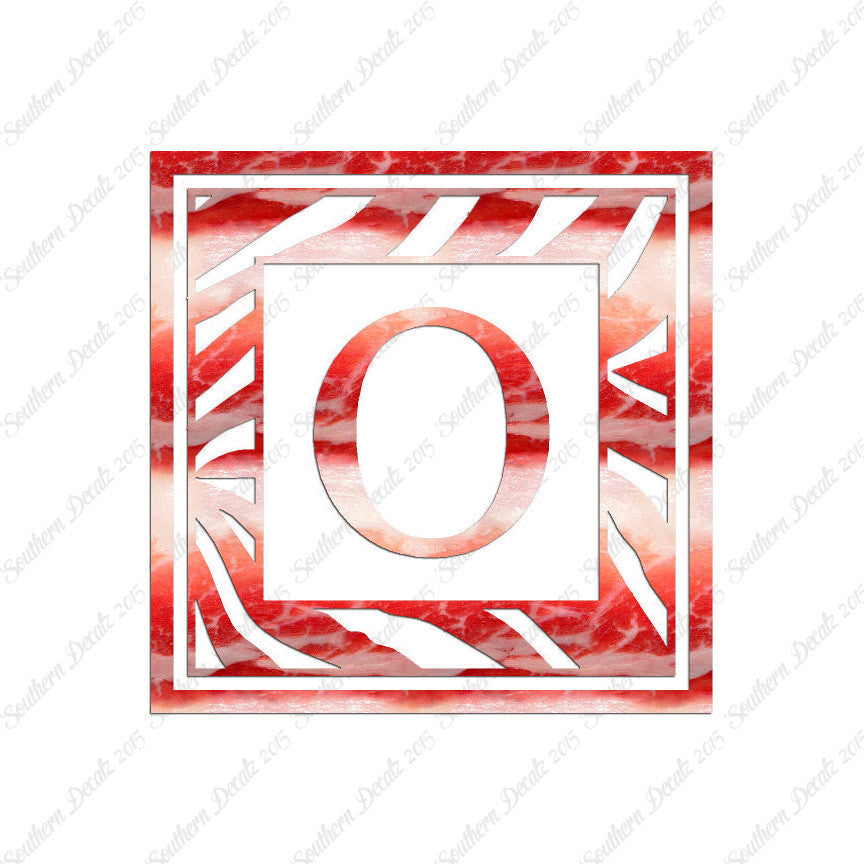 Zebra Decorative O Initial