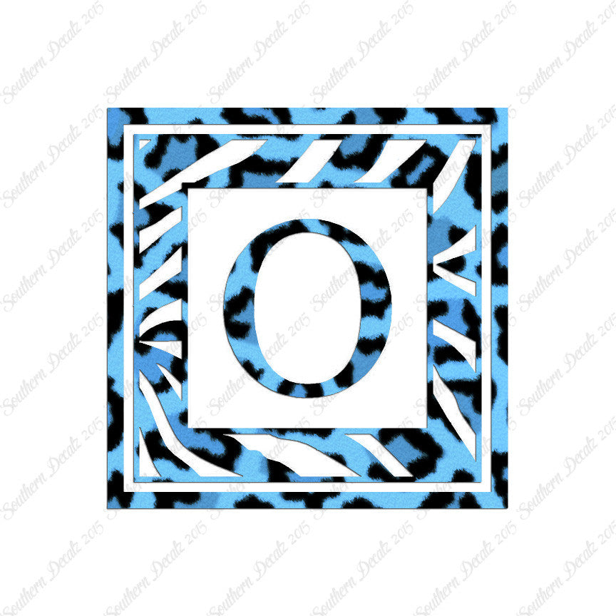Zebra Decorative O Initial