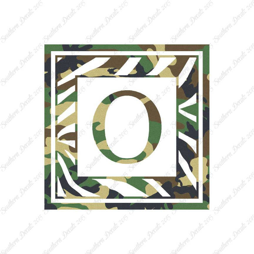 Zebra Decorative O Initial