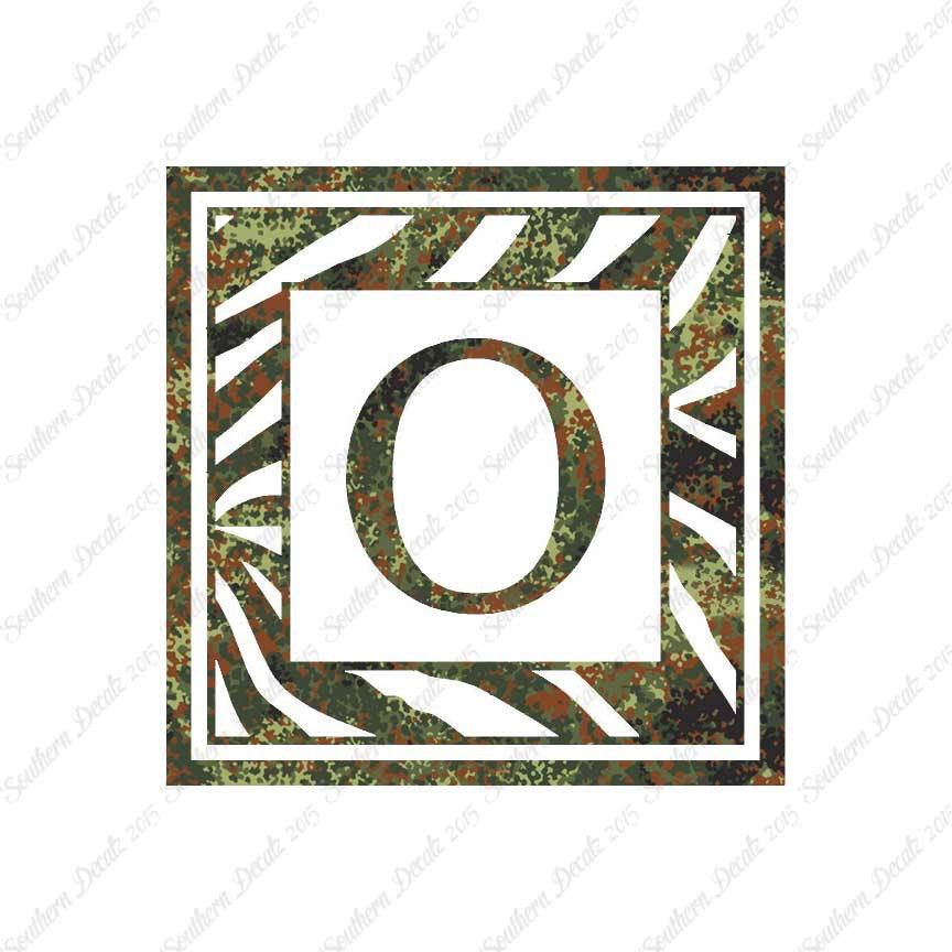 Zebra Decorative O Initial
