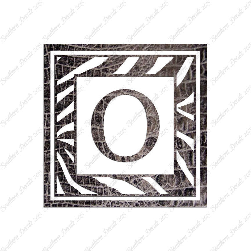 Zebra Decorative O Initial