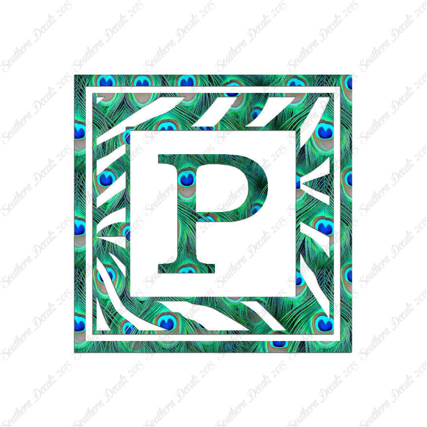 Zebra Decorative P Initial