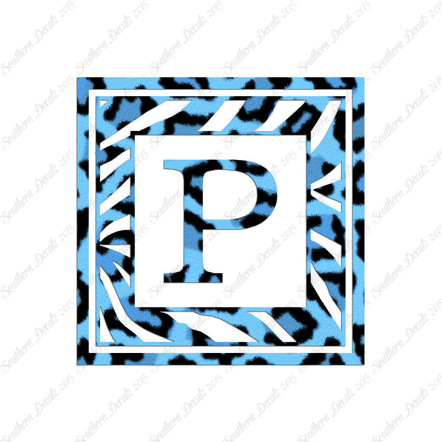 Zebra Decorative P Initial