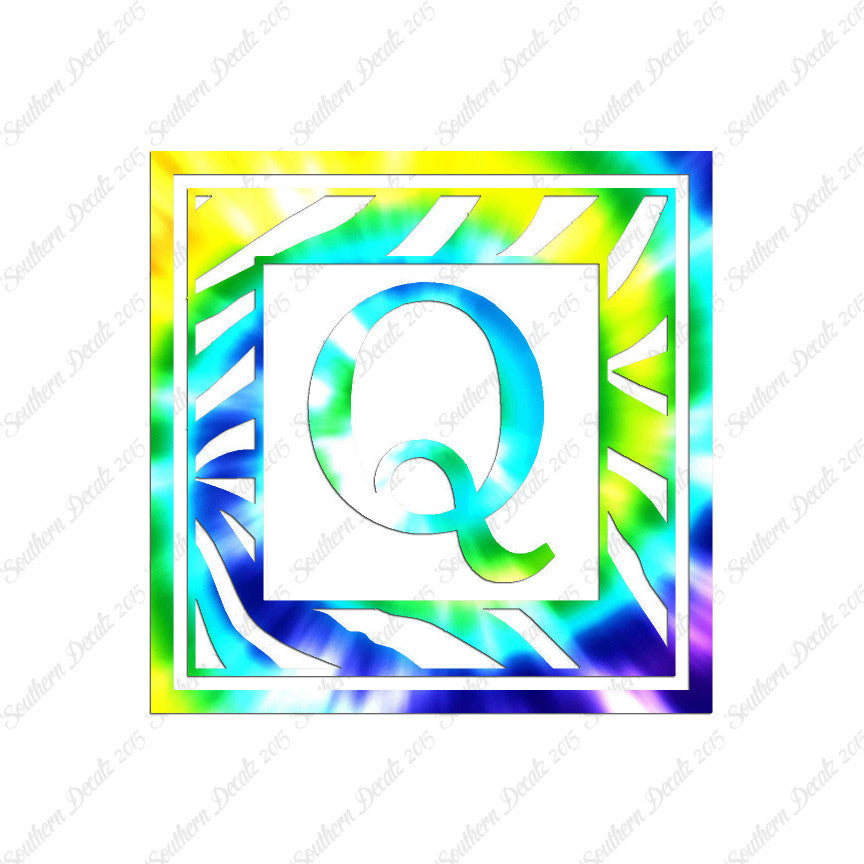 Zebra Decorative Q Initial
