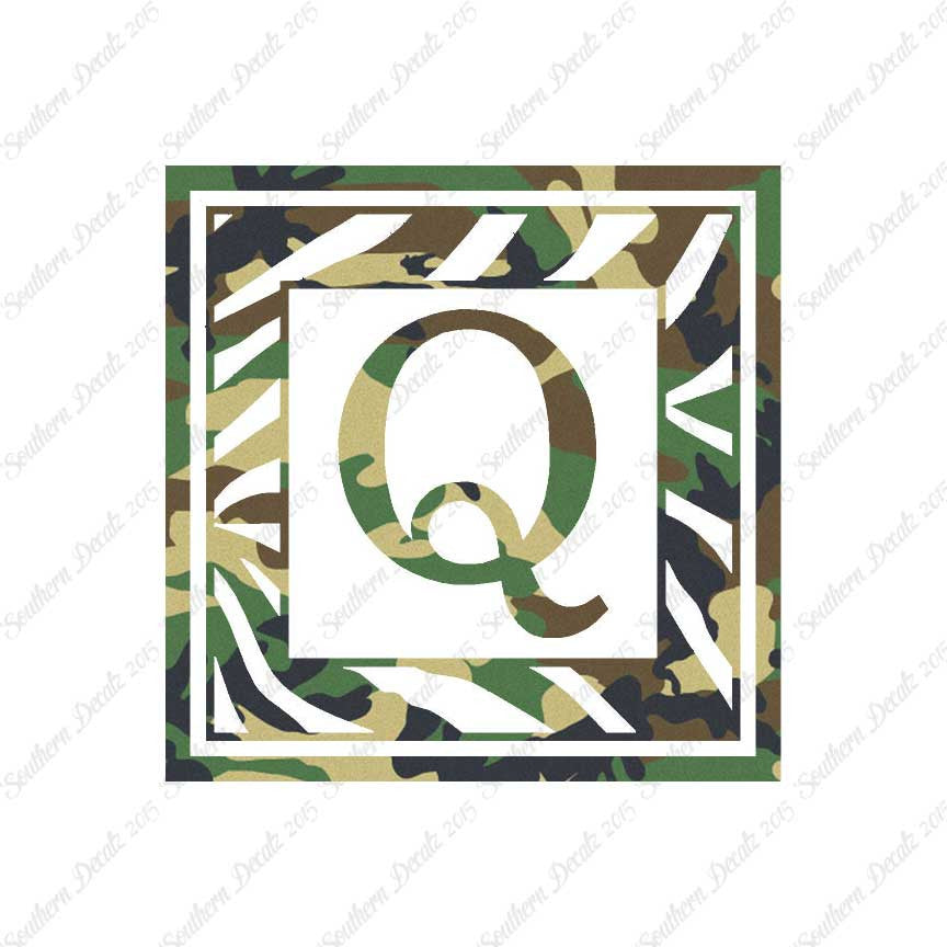 Zebra Decorative Q Initial