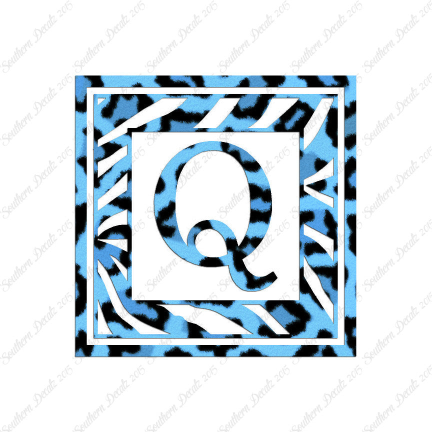 Zebra Decorative Q Initial