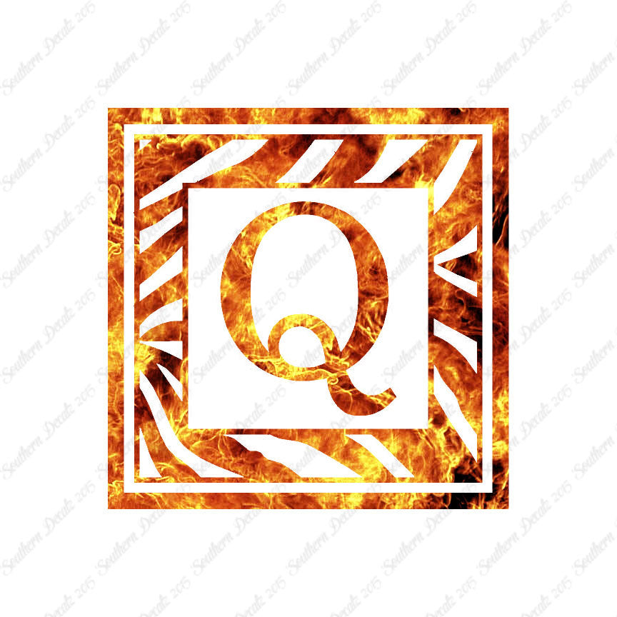 Zebra Decorative Q Initial