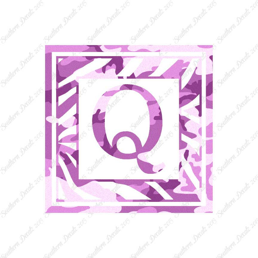 Zebra Decorative Q Initial