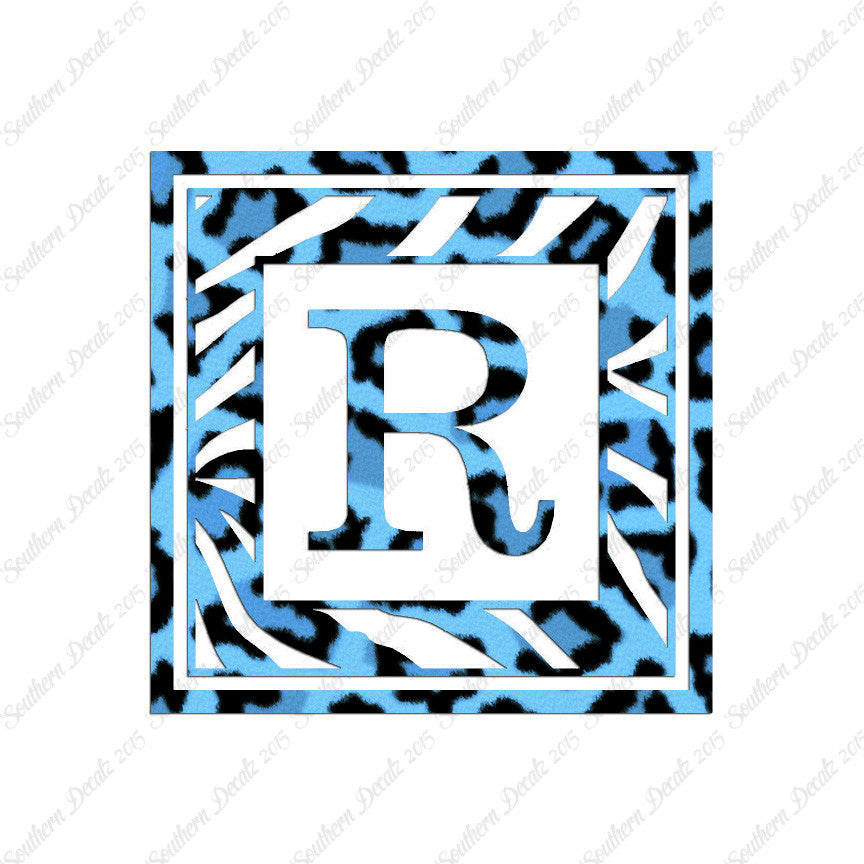 Zebra Decorative R Initial