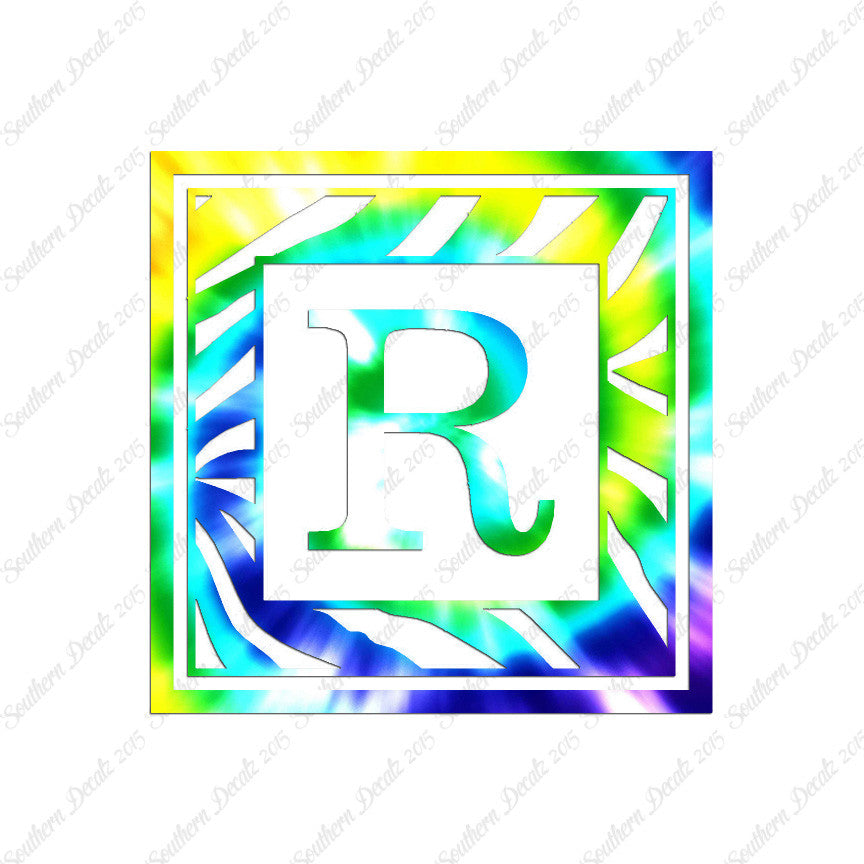 Zebra Decorative R Initial