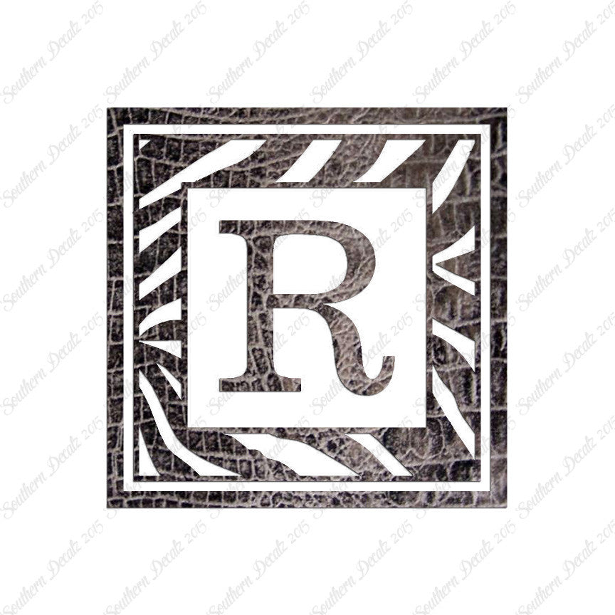 Zebra Decorative R Initial
