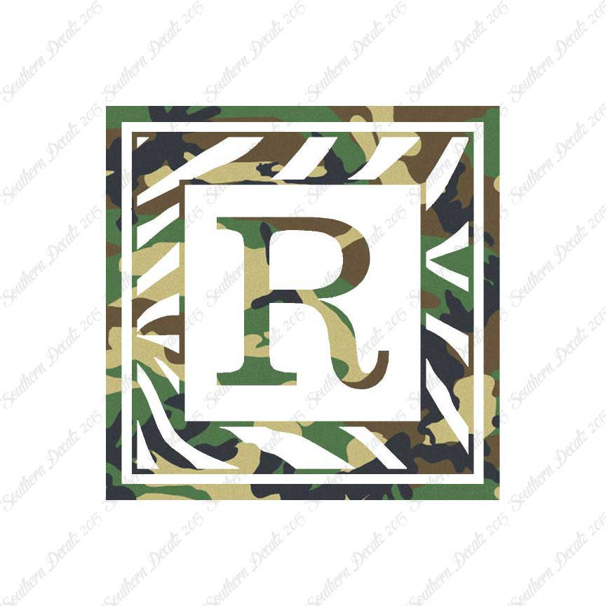 Zebra Decorative R Initial