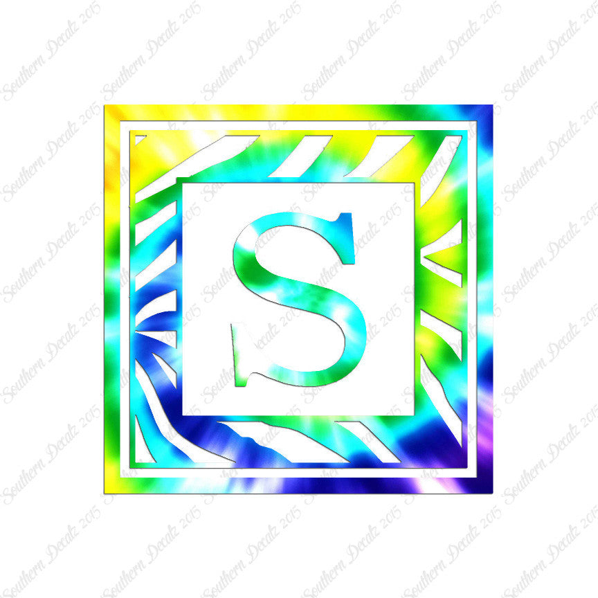 Zebra Decorative S Initial