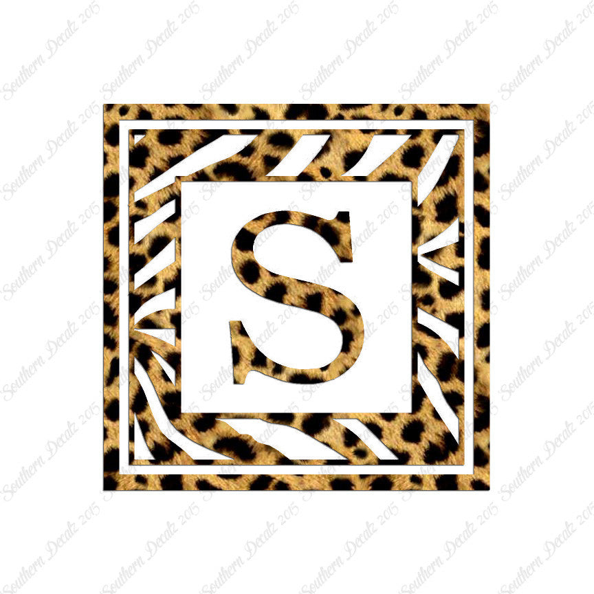 Zebra Decorative S Initial