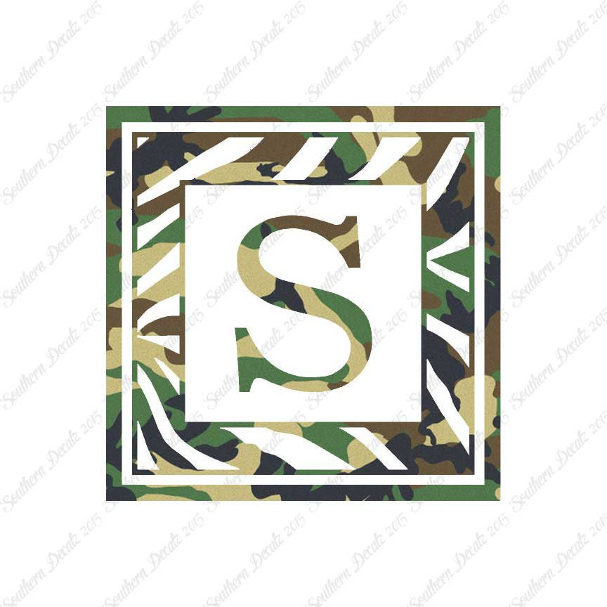 Zebra Decorative S Initial