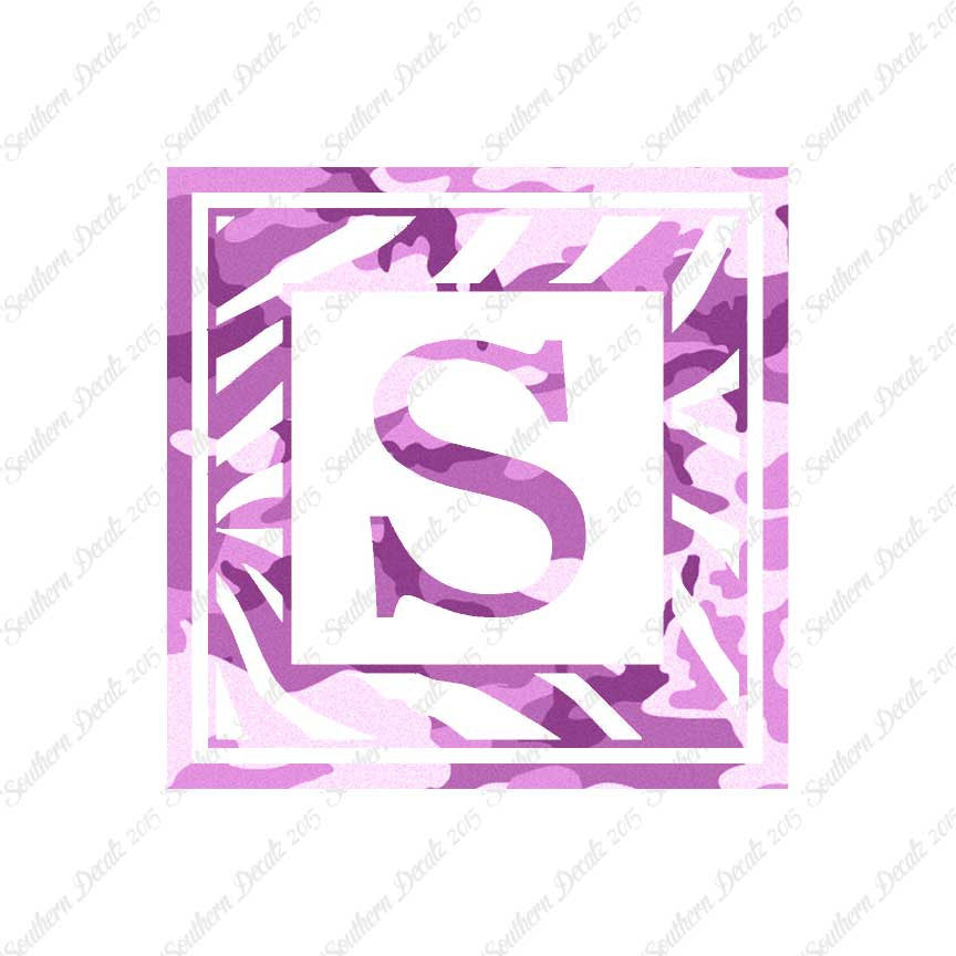 Zebra Decorative S Initial