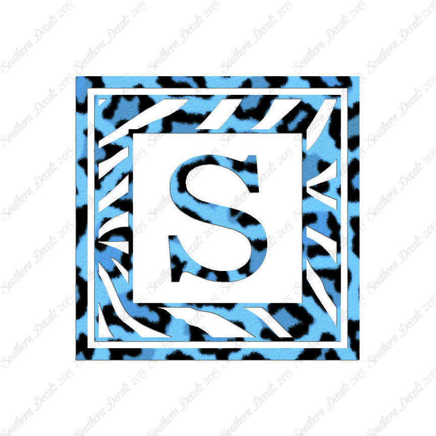 Zebra Decorative S Initial