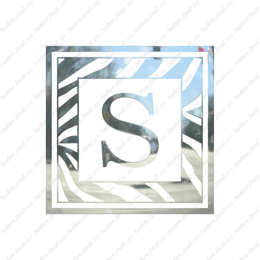 Zebra Decorative S Initial