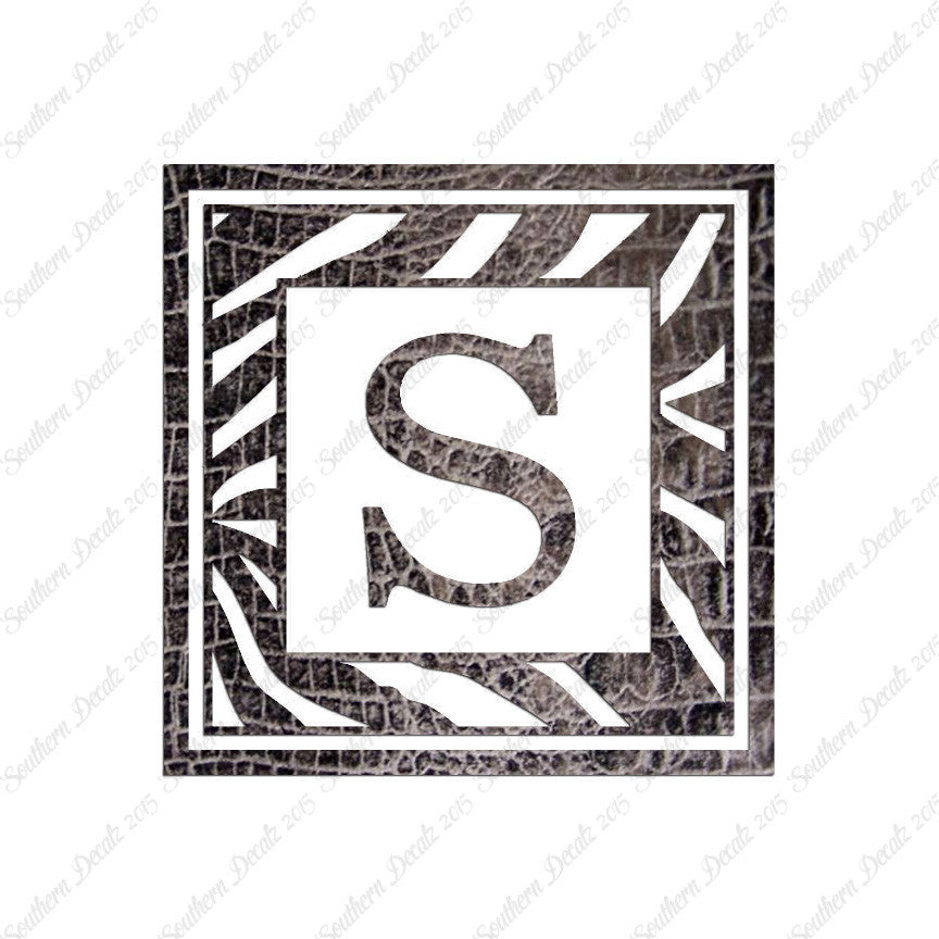 Zebra Decorative S Initial