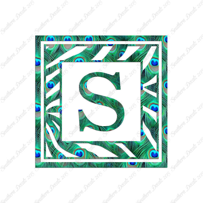 Zebra Decorative S Initial