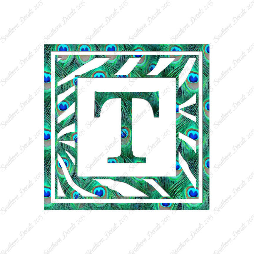 Zebra Decorative T Initial