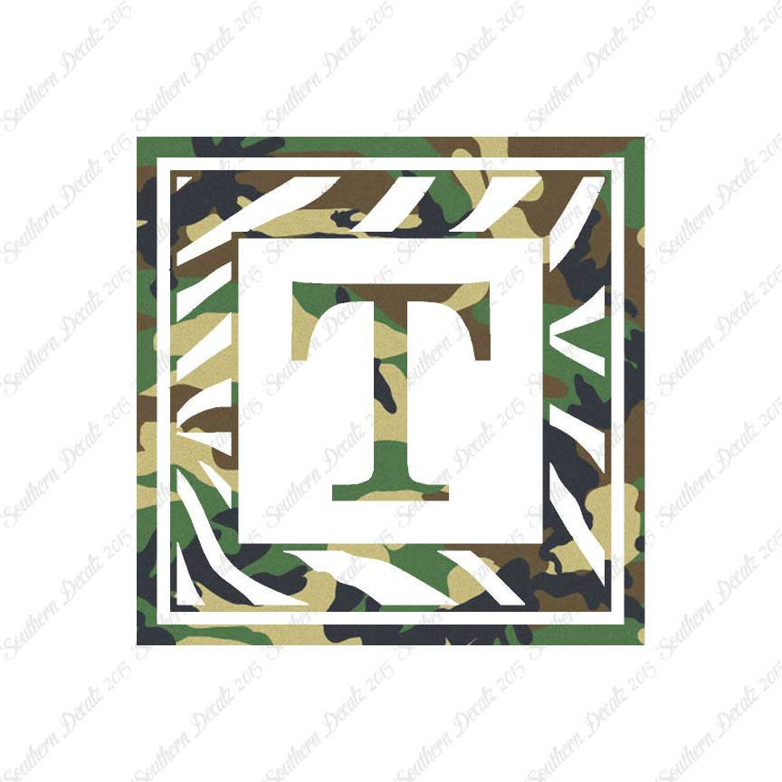 Zebra Decorative T Initial
