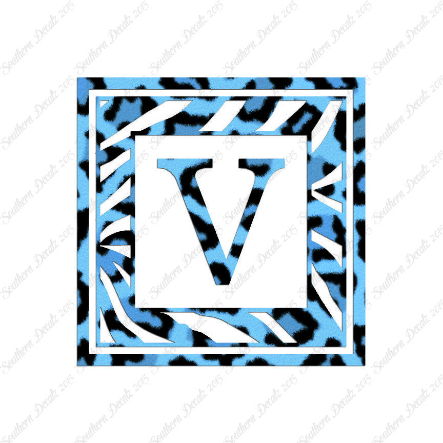 Zebra Decorative V Initial