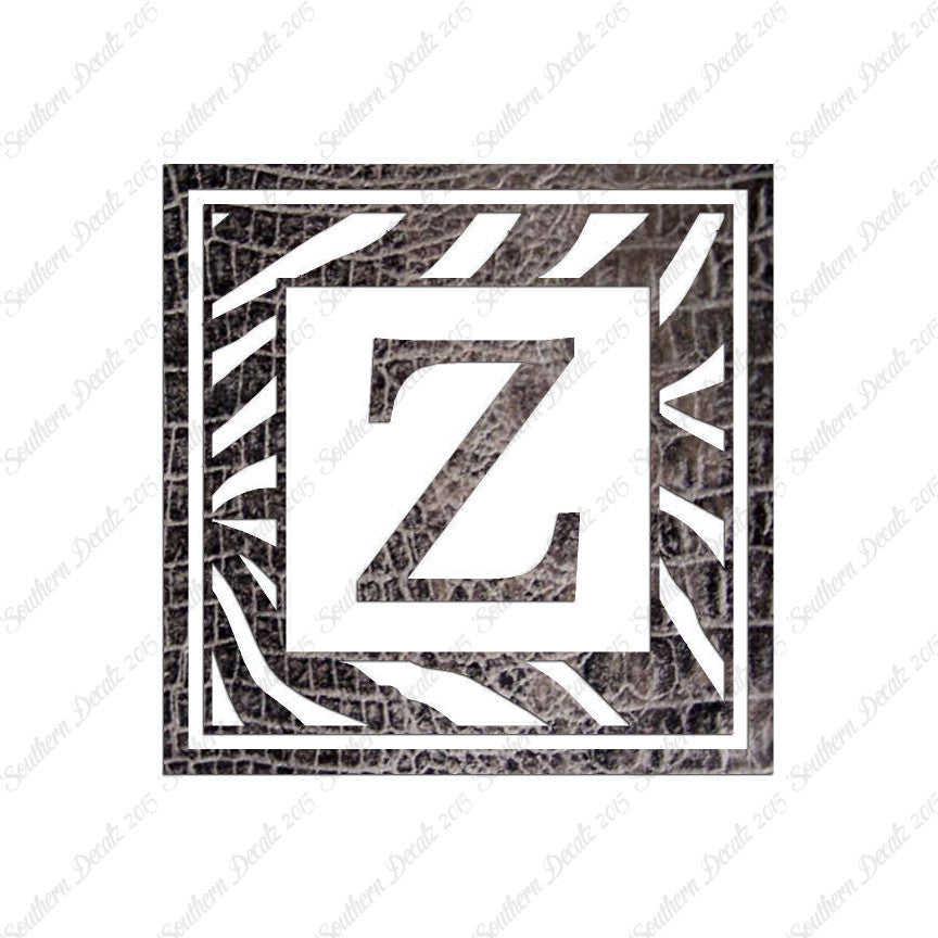 Zebra Decorative Z Initial
