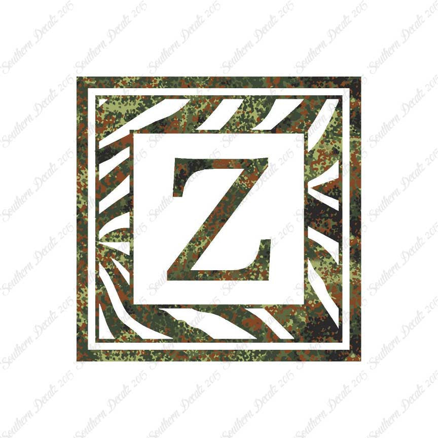 Zebra Decorative Z Initial