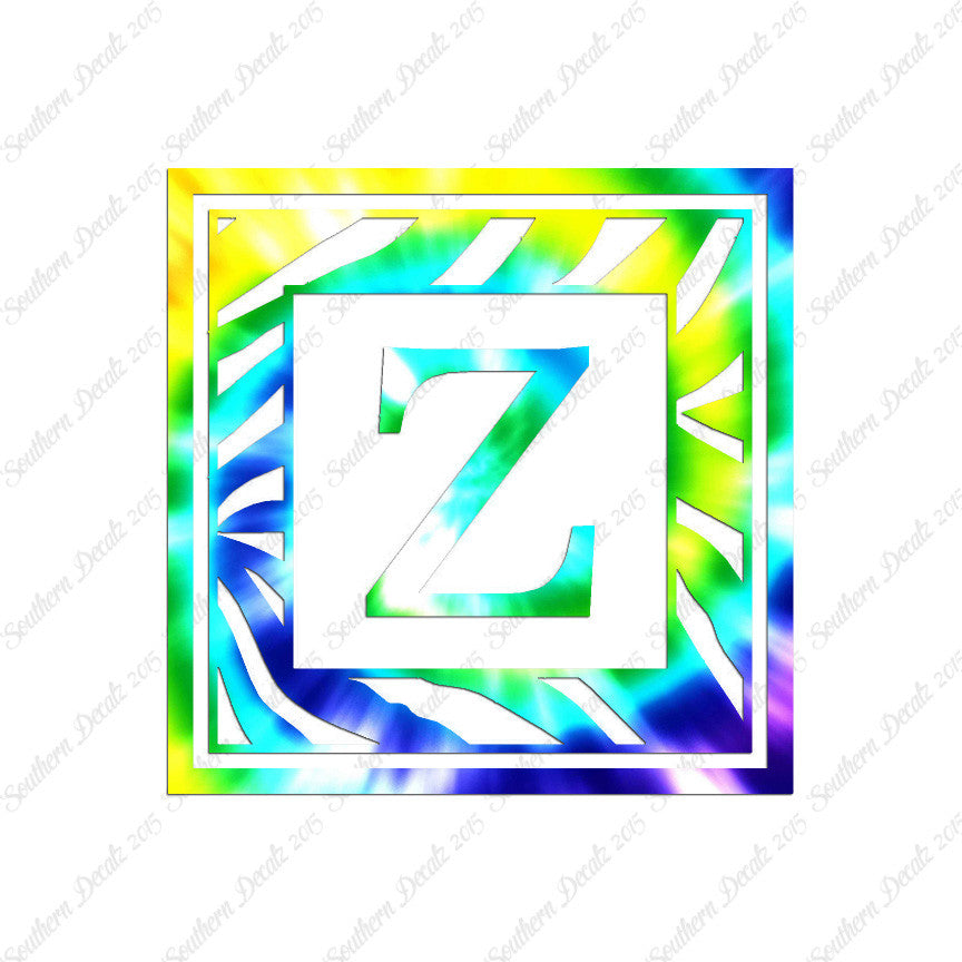 Zebra Decorative Z Initial