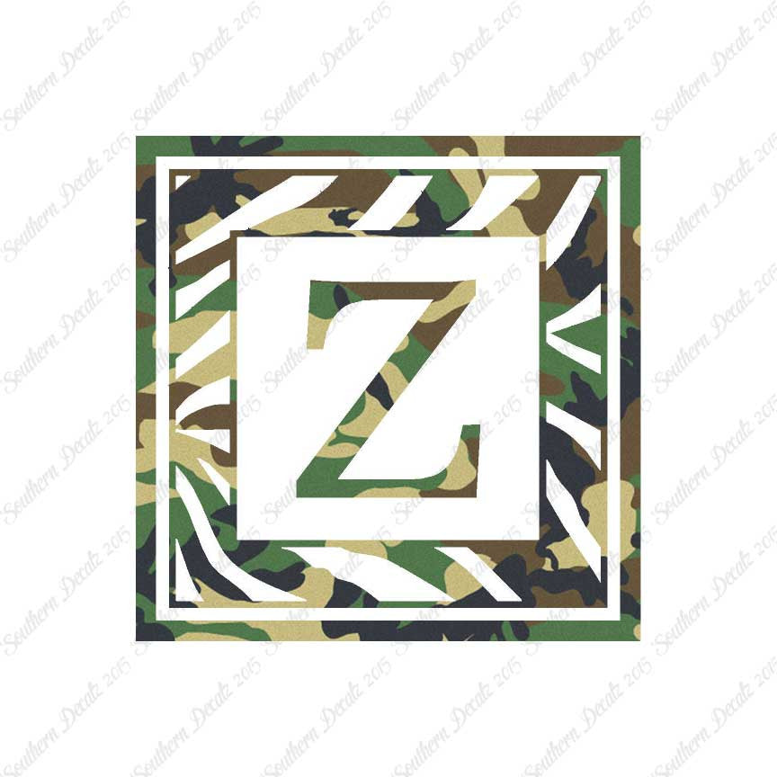 Zebra Decorative Z Initial