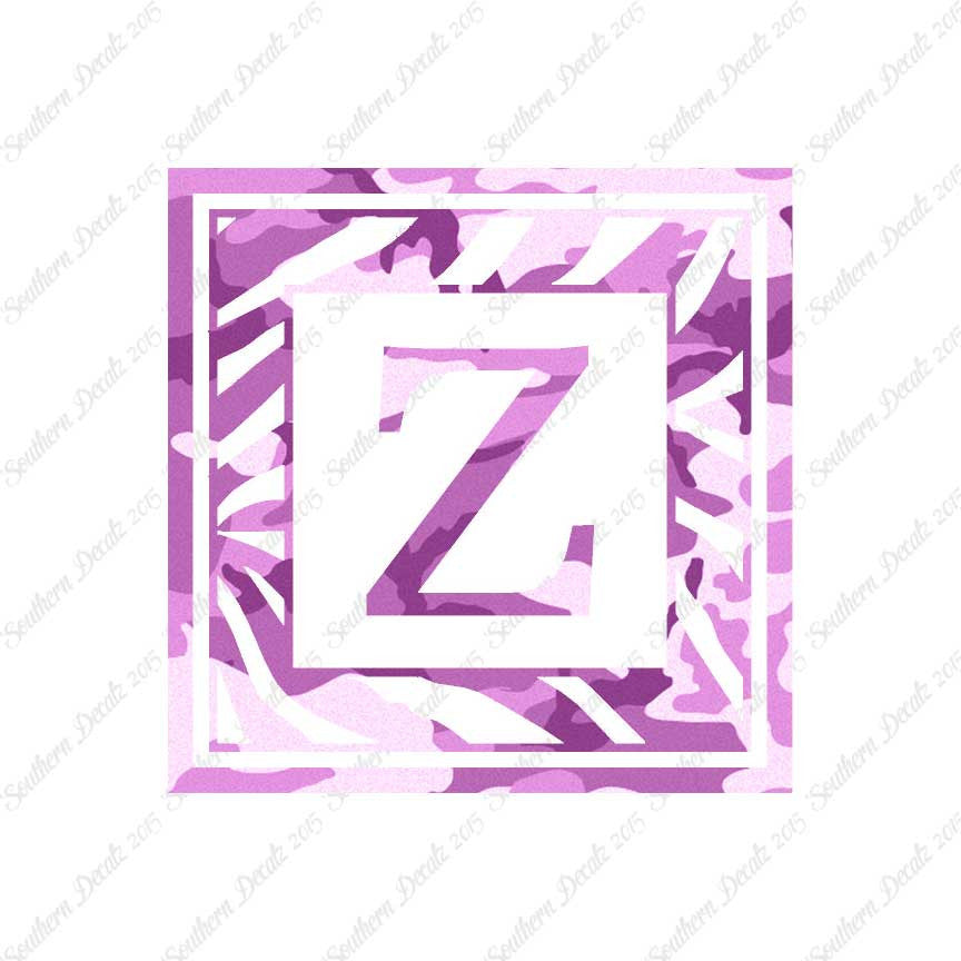 Zebra Decorative Z Initial