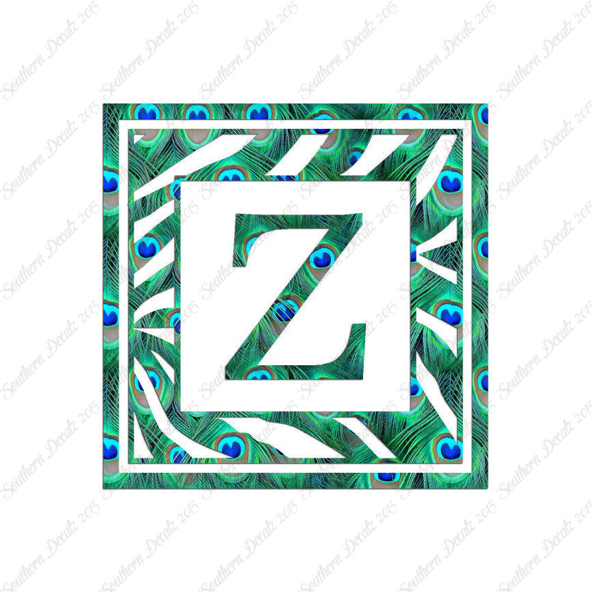 Zebra Decorative Z Initial