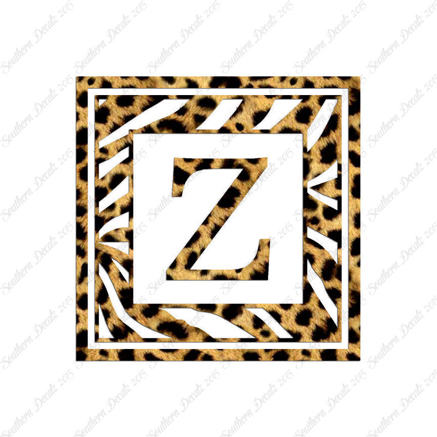Zebra Decorative Z Initial