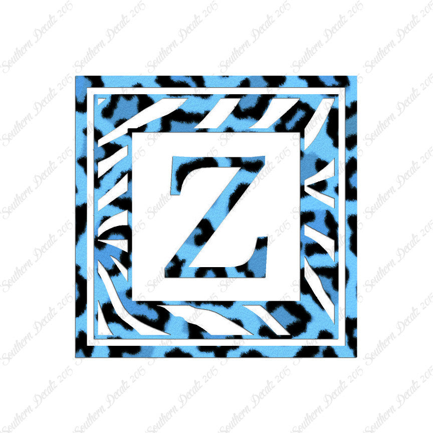 Zebra Decorative Z Initial