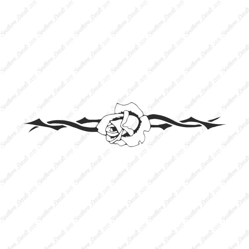 Tribal Rose Flower Vine