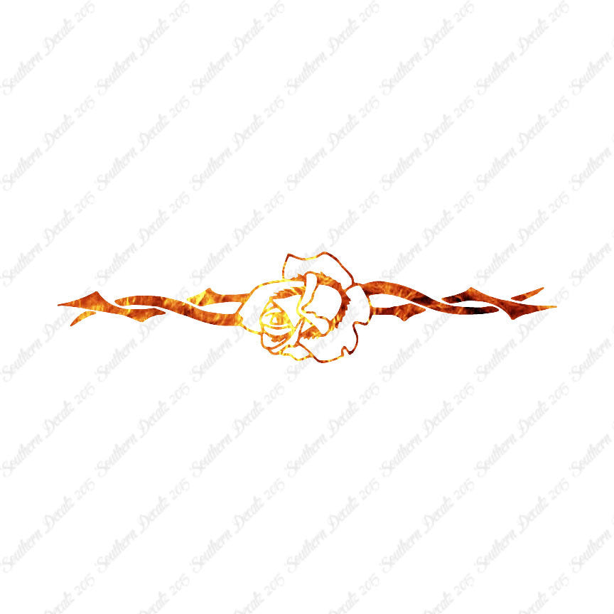Tribal Rose Flower Vine