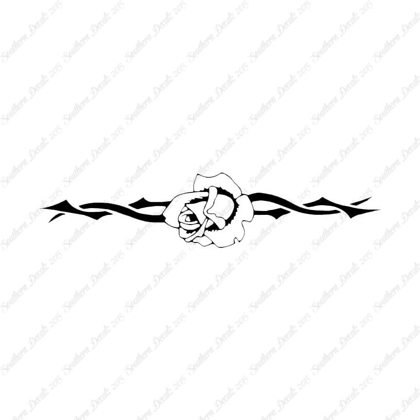 Tribal Rose Flower Vine