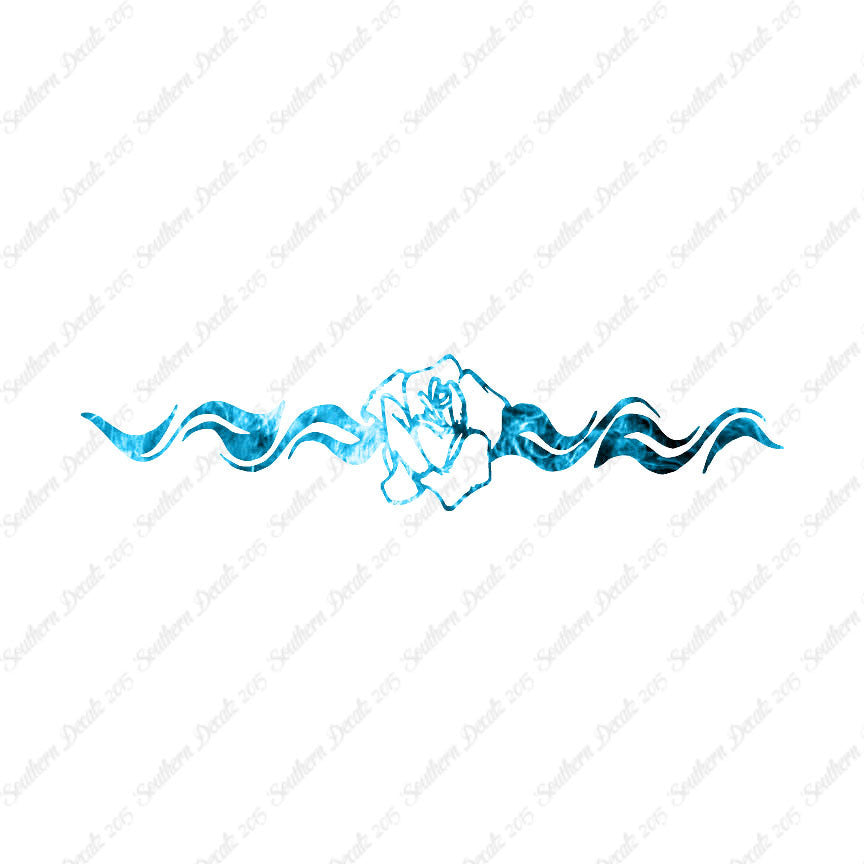 Rose Waves Art Splash