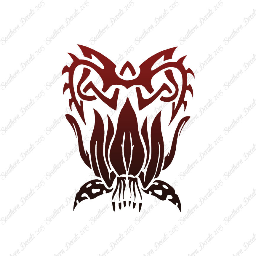 Tribal Tattooesque Lilly Flower