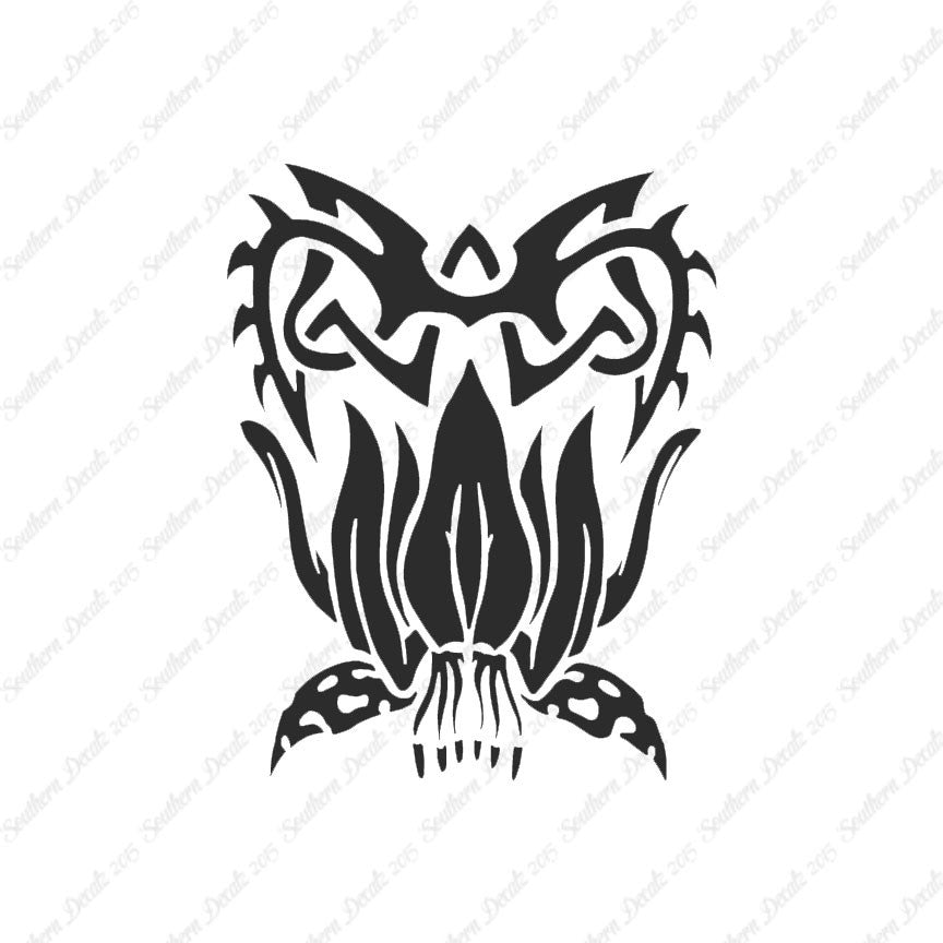 Tribal Tattooesque Lilly Flower