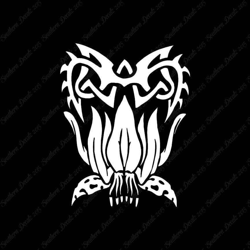 Tribal Tattooesque Lilly Flower