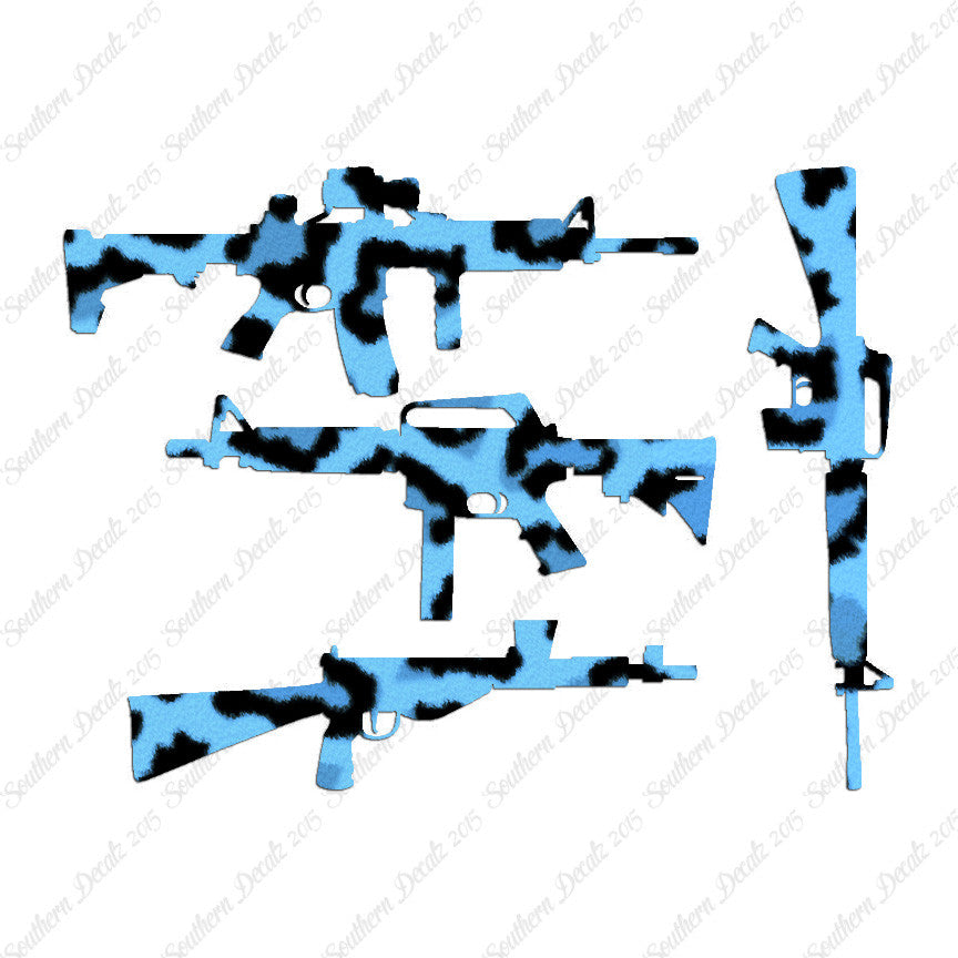 Set Of 4 Assault Rifles
