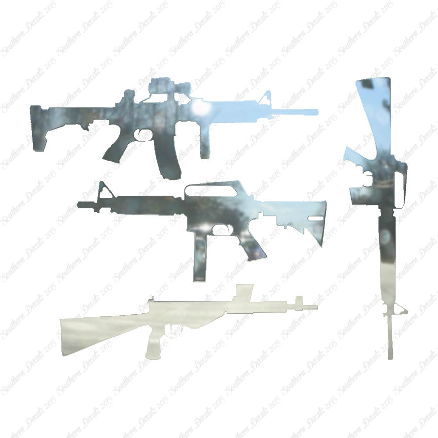 Set Of 4 Assault Rifles
