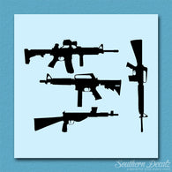 Set Of 4 Assault Rifles