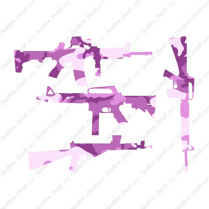 Set Of 4 Assault Rifles