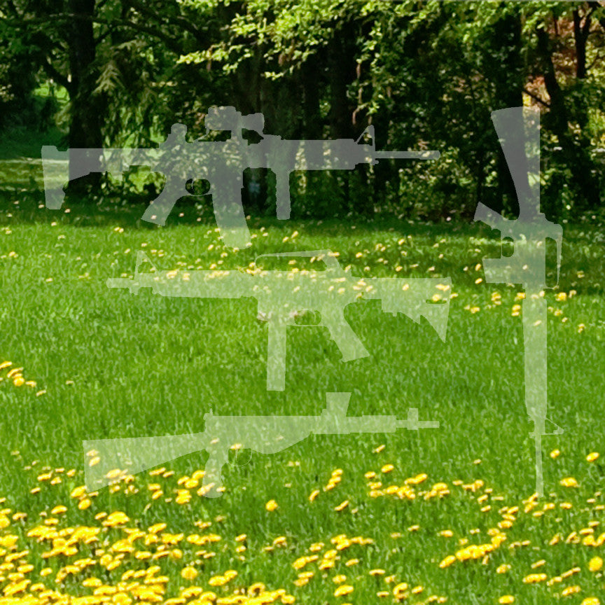 Set Of 4 Assault Rifles