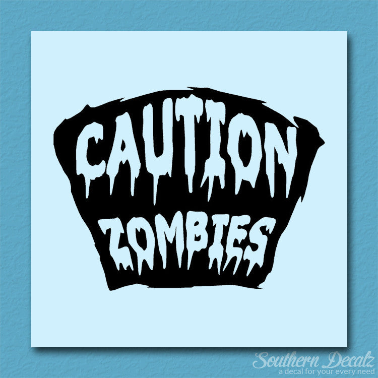 Caution Zombies Tombstone