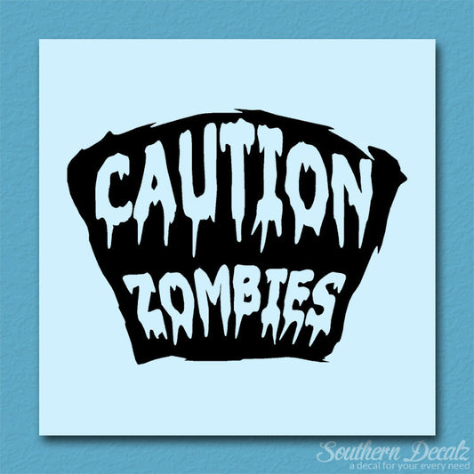 Caution Zombies Tombstone