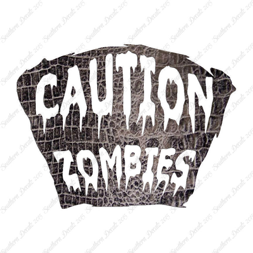 Caution Zombies Tombstone